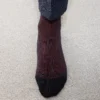 Knee-High Socks by Mes Chaussettes Rouges / Navy Blue & Red Stripes