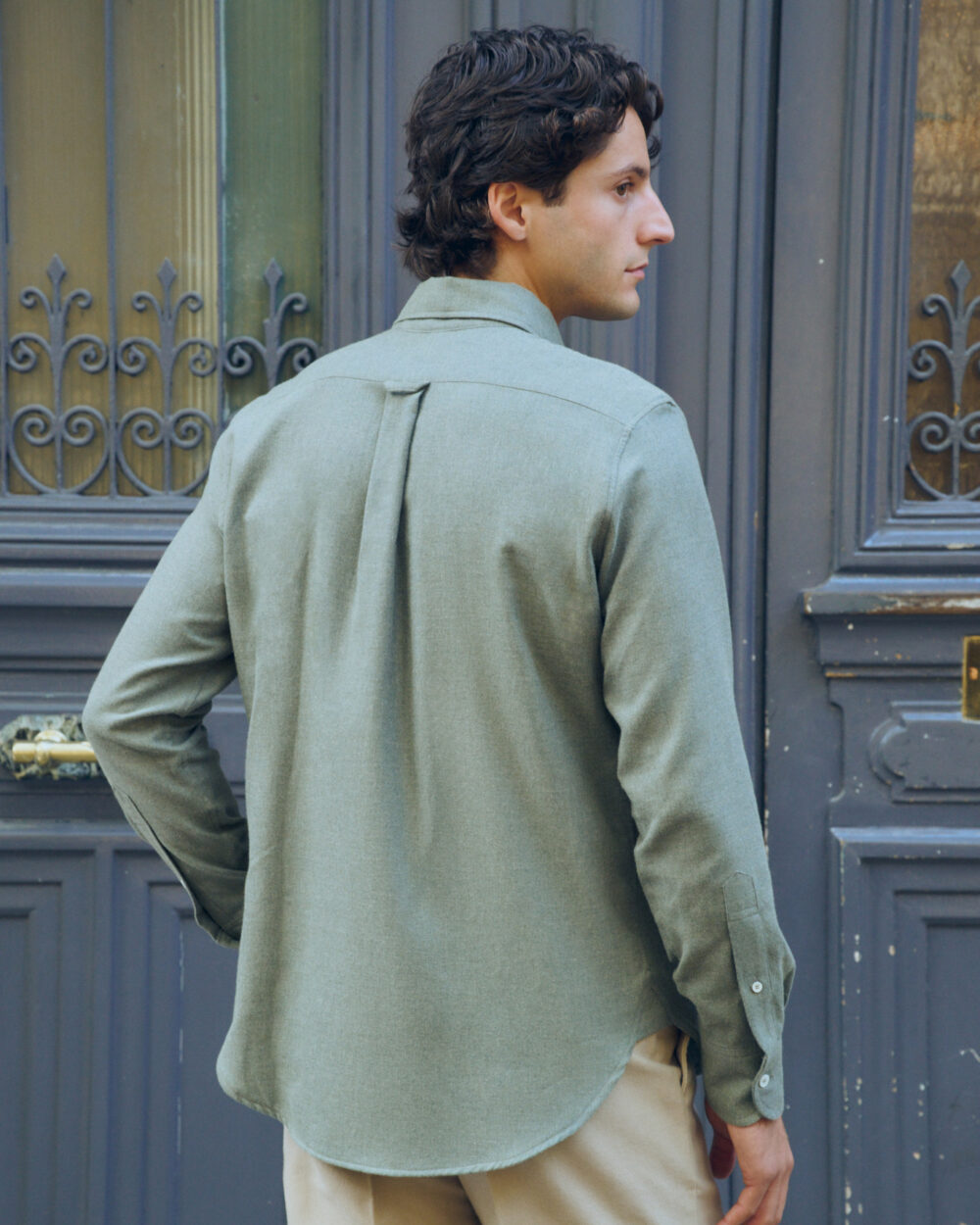 Chemise à col boutonné / Flanelle de coton