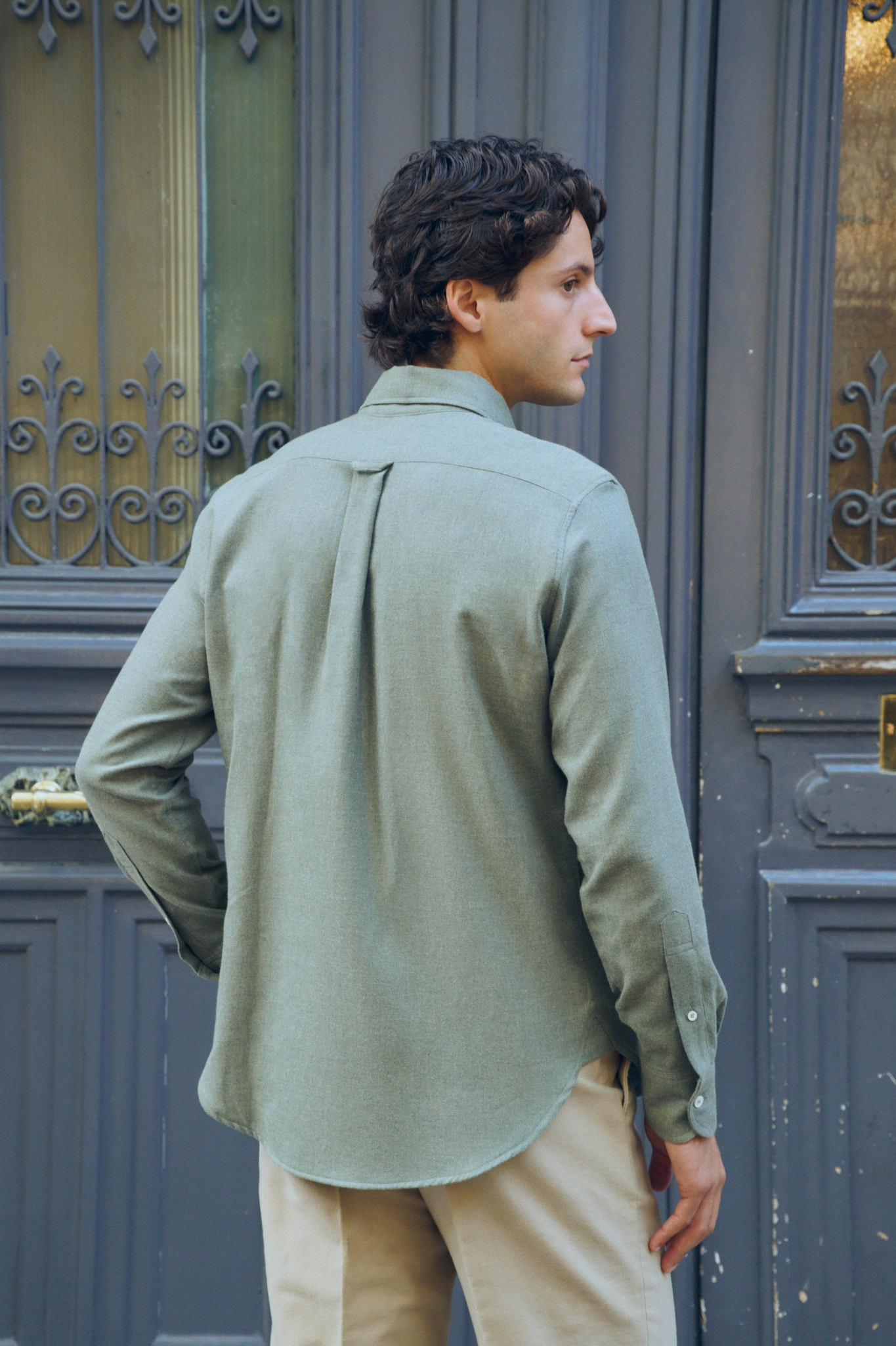 Chemise à col boutonné / Flanelle de coton