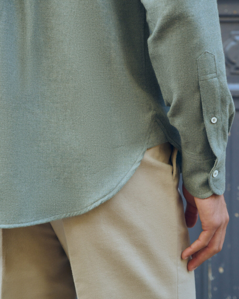 Chemise à col boutonné / Flanelle de coton