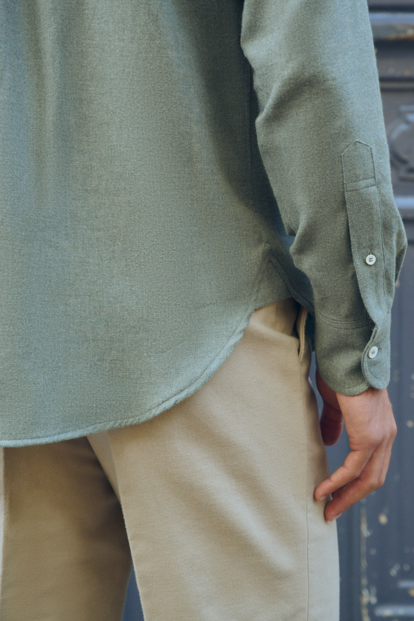 Chemise à col boutonné / Flanelle de coton