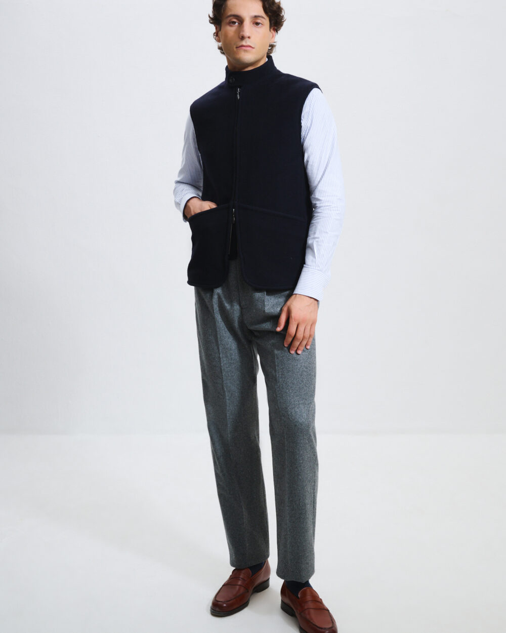 Gilet Maubourg / Drap Laine & Cachemire