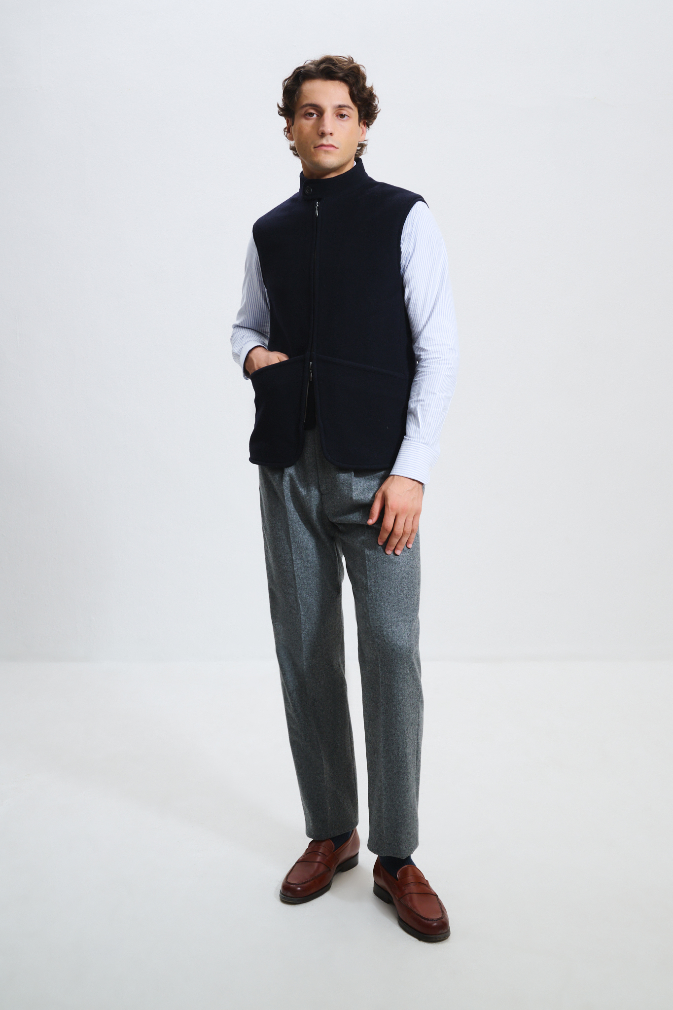 Gilet Maubourg / Drap Laine & Cachemire