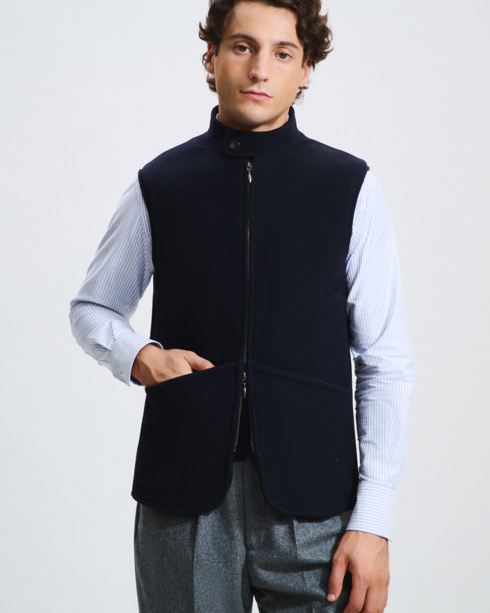 Gilet Maubourg / Drap Laine & Cachemire