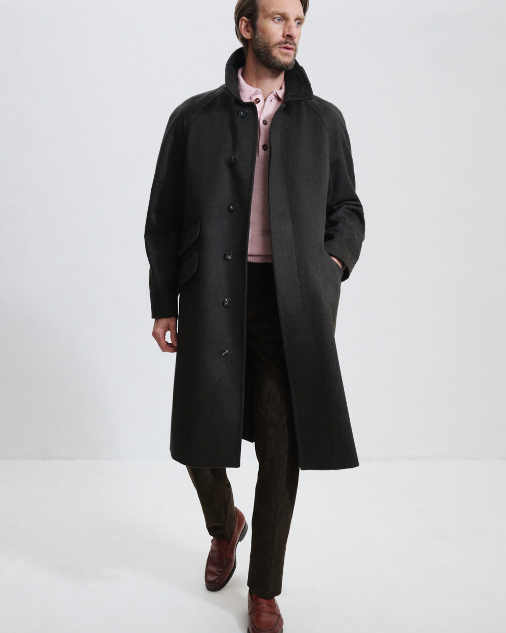 Manteau Raglan / Drap Laine & Alpaga
