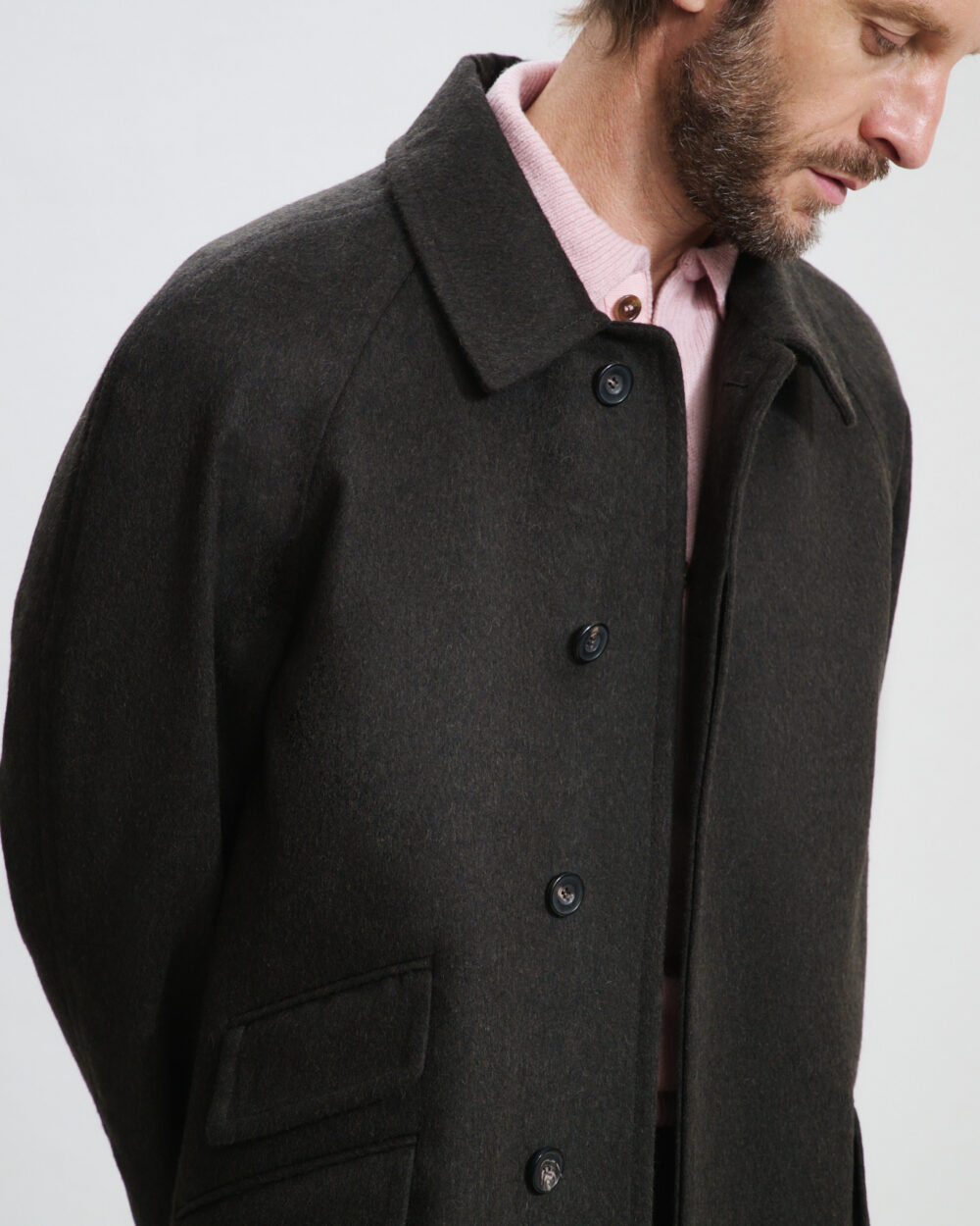 Manteau Raglan / Drap Laine & Alpaga