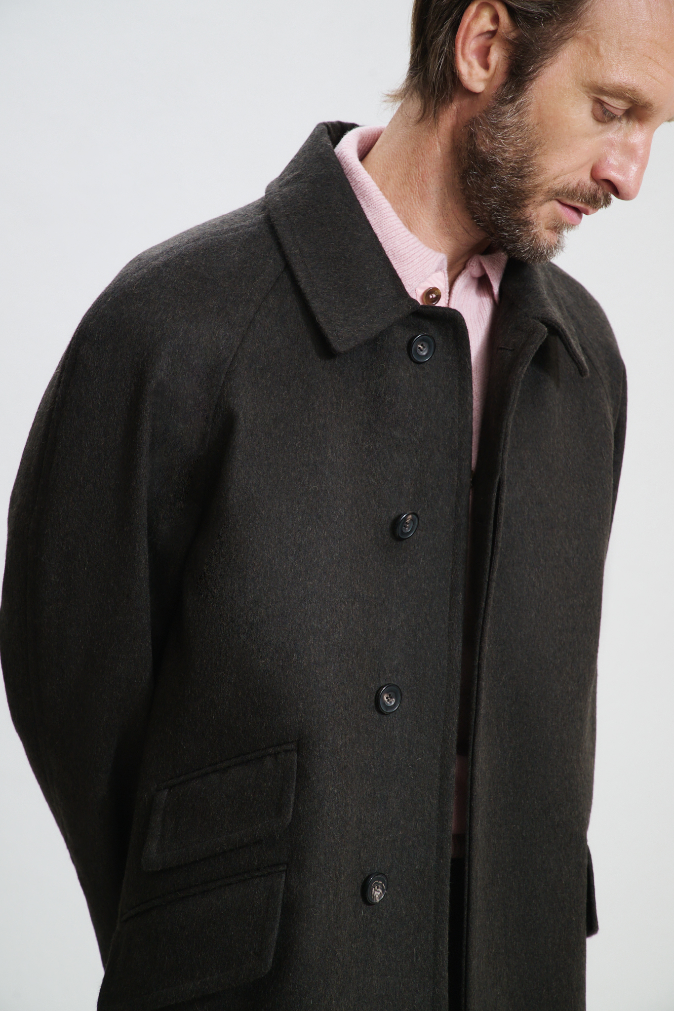 Manteau Raglan / Drap Laine & Alpaga