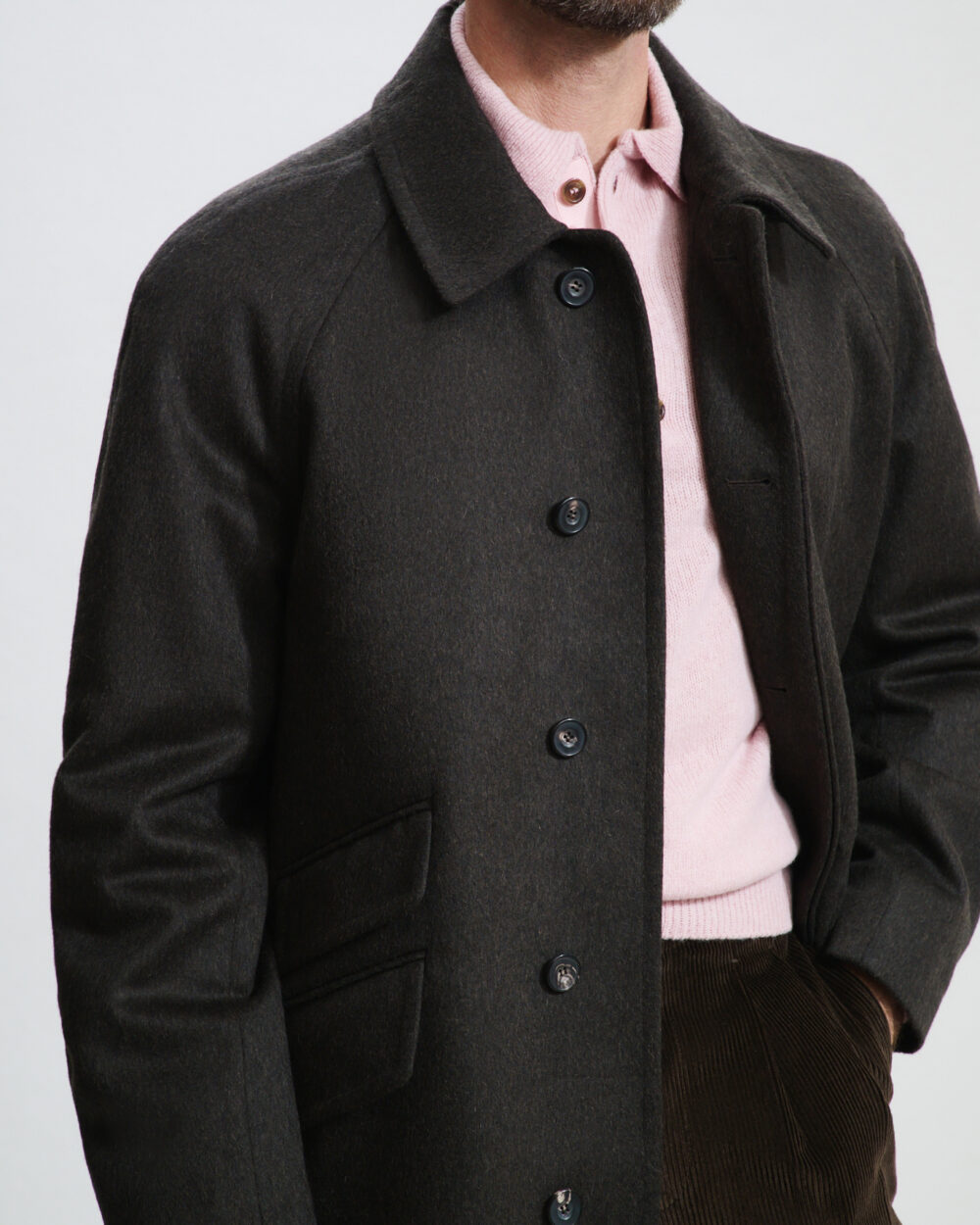 Manteau Raglan / Drap Laine & Alpaga