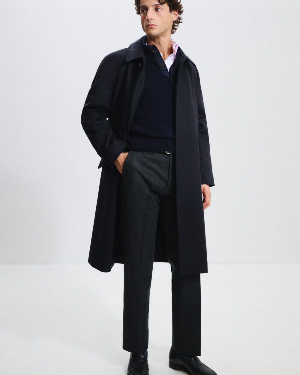 Manteau Raglan / Drap Laine & Alpaga