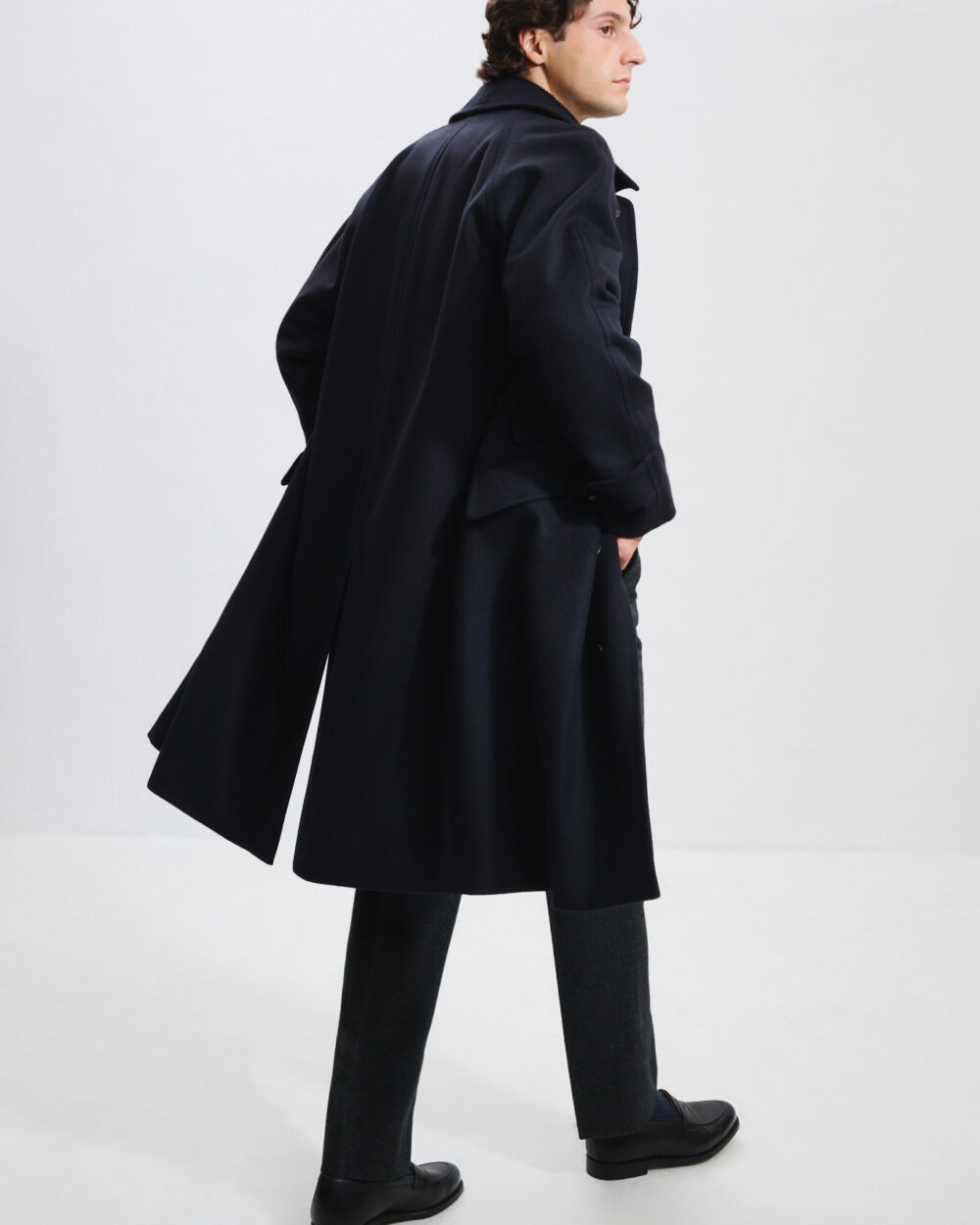 Manteau Raglan / Drap Laine & Alpaga
