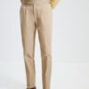 Two-Pleat Cut Trousers / Cotton Chino