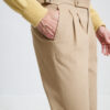 Two-Pleat Cut Trousers / Cotton Chino