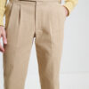 Two-Pleat Cut Trousers / Cotton Chino