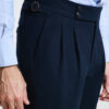 Two-Pleat Cut Trousers / Chino Cotton