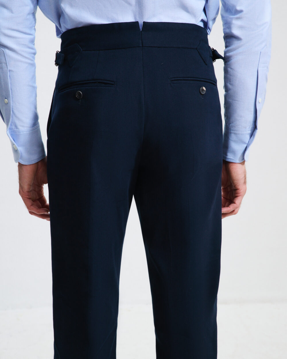 Two-Pleat Cut Trousers / Chino Cotton