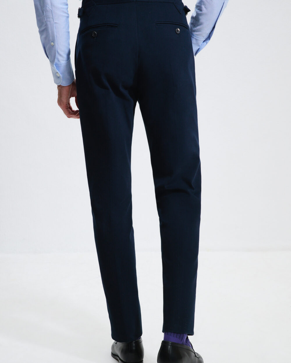 Two-Pleat Cut Trousers / Chino Cotton