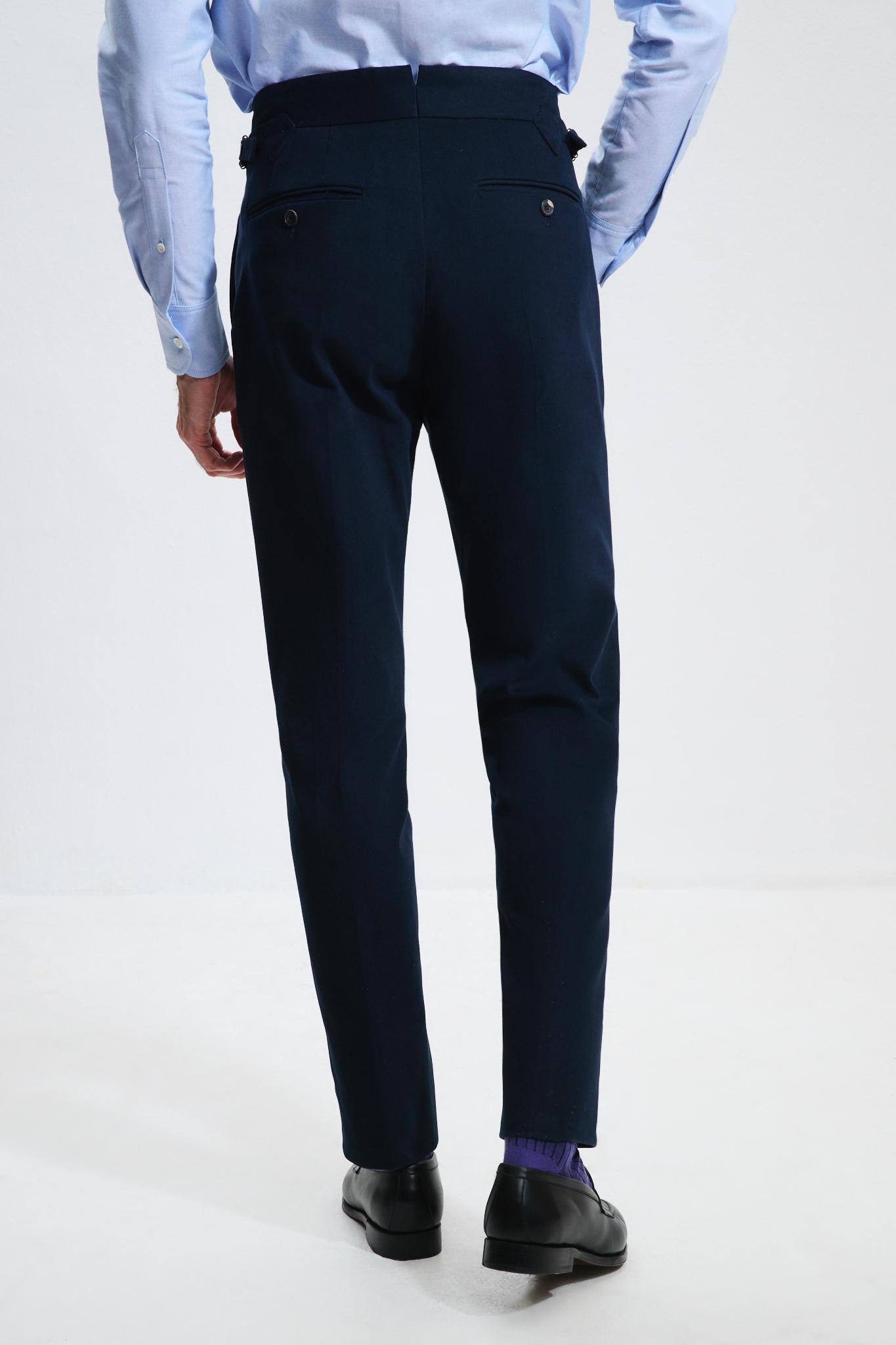 Two-Pleat Cut Trousers / Chino Cotton