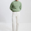 Two-Pleat Cut Trousers / Cotton Chino