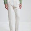 Two-Pleat Cut Trousers / Cotton Chino