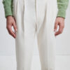 Two-Pleat Cut Trousers / Cotton Chino