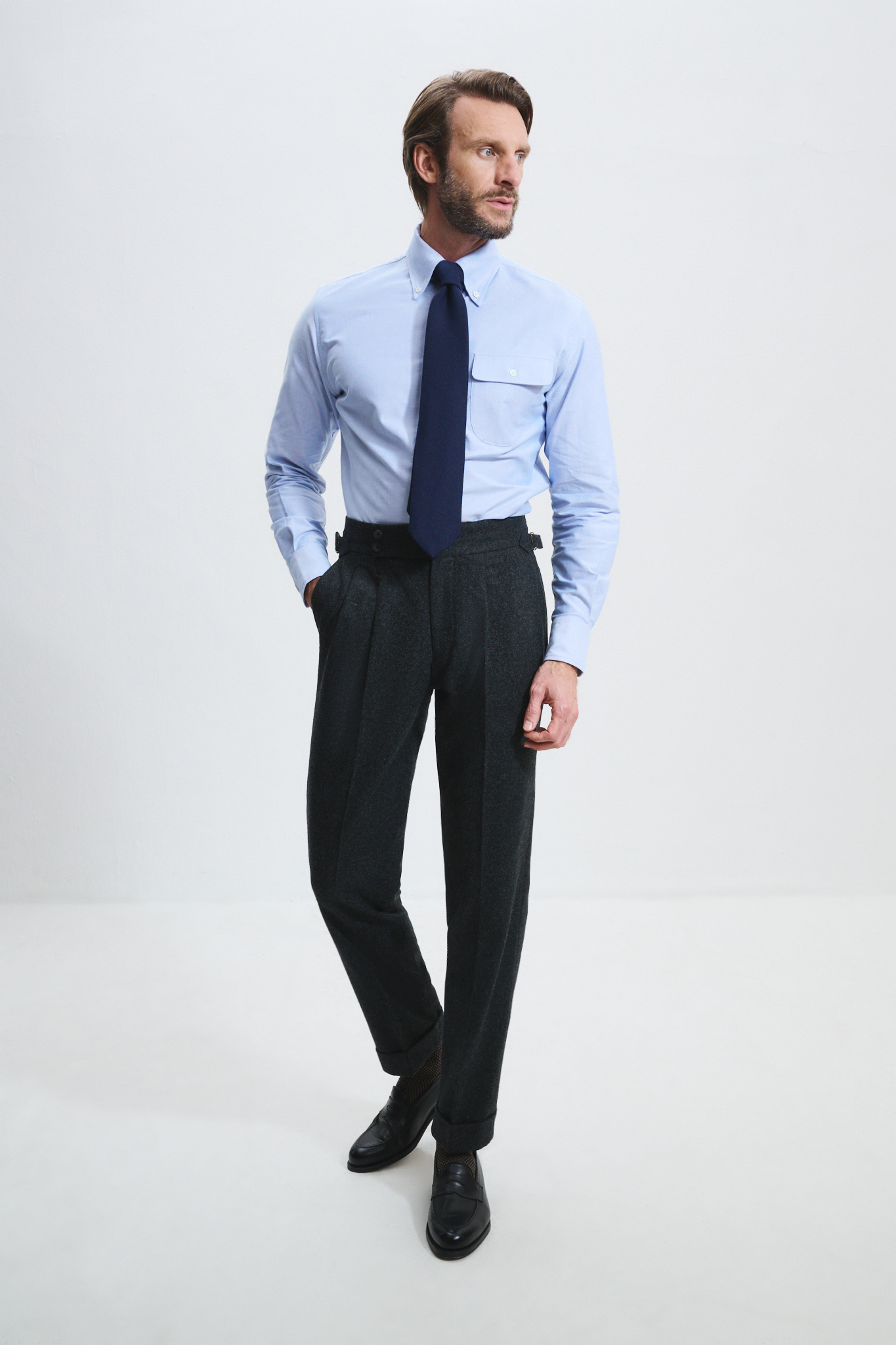 Pantalon Coupe Deux Pinces / Flanelle