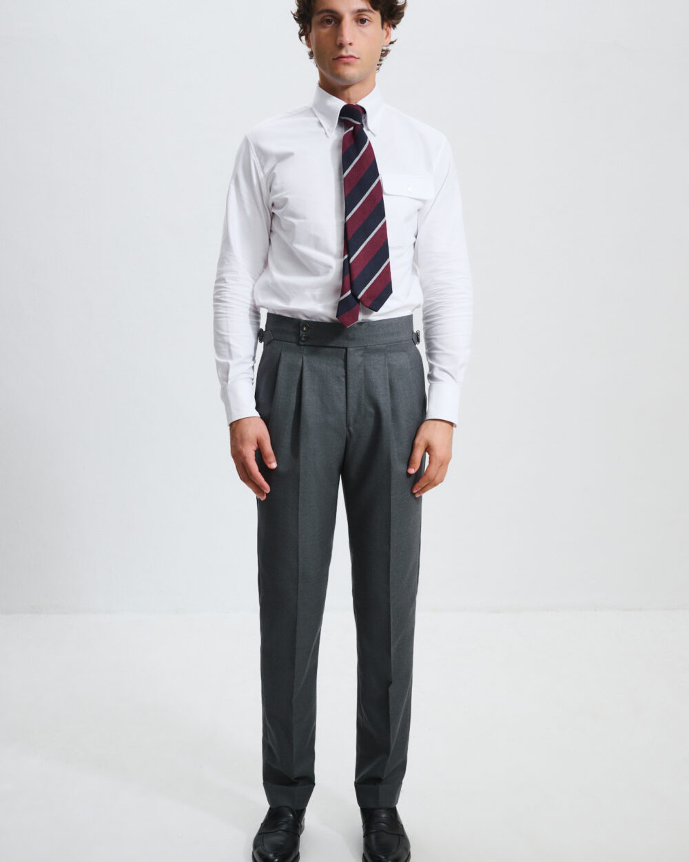 Pantalon Coupe Deux Pinces / Laine Super 120