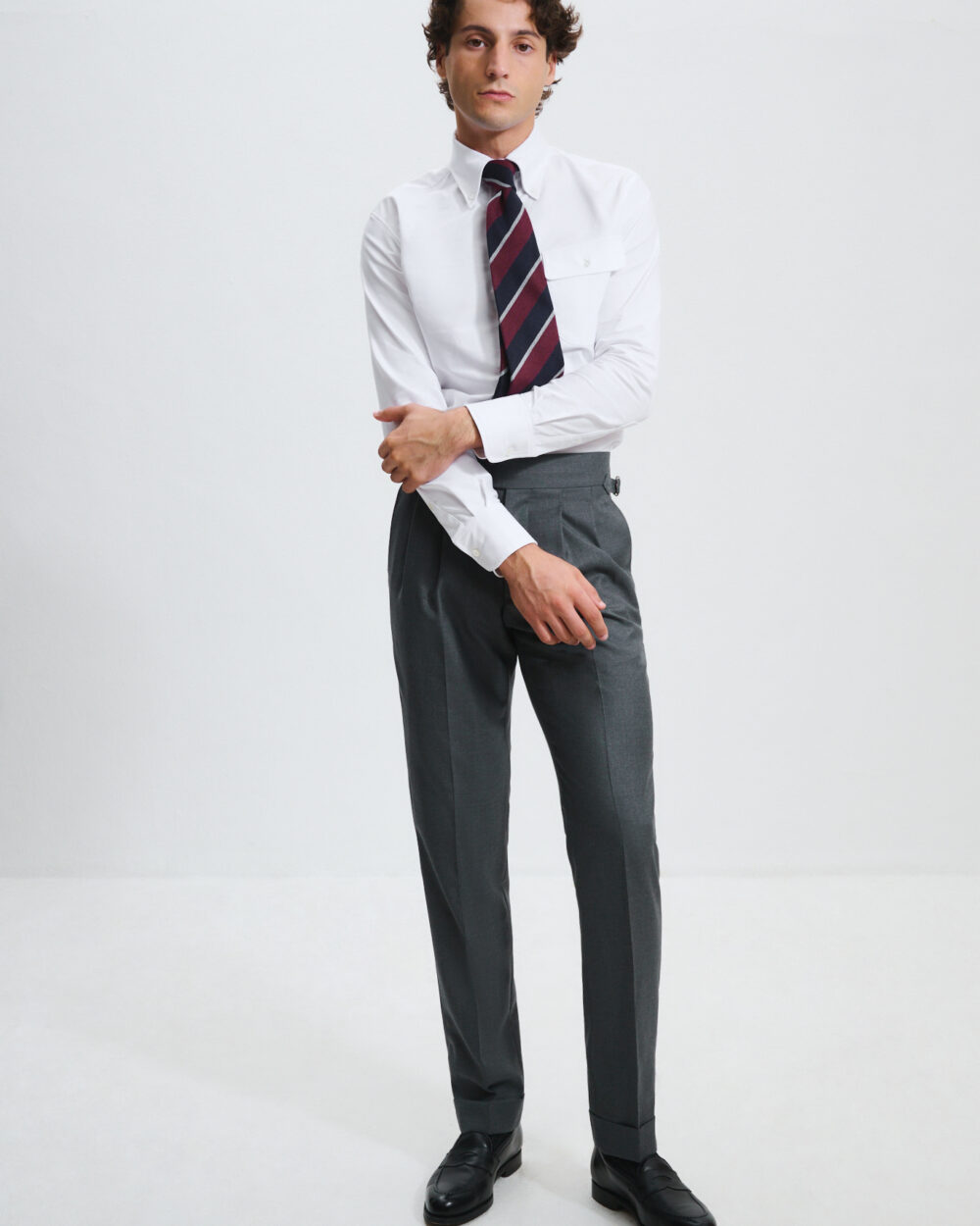 Pantalon Coupe Deux Pinces / Laine Super 120