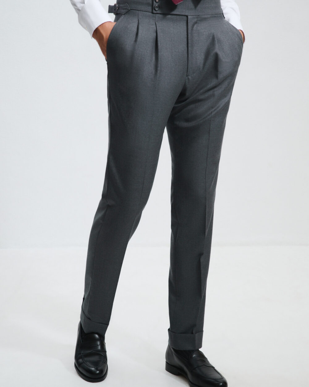 Pantalon Coupe Deux Pinces / Laine Super 120