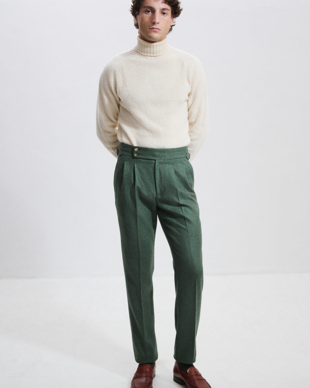 Pantalon Coupe Deux Pinces / Tweed
