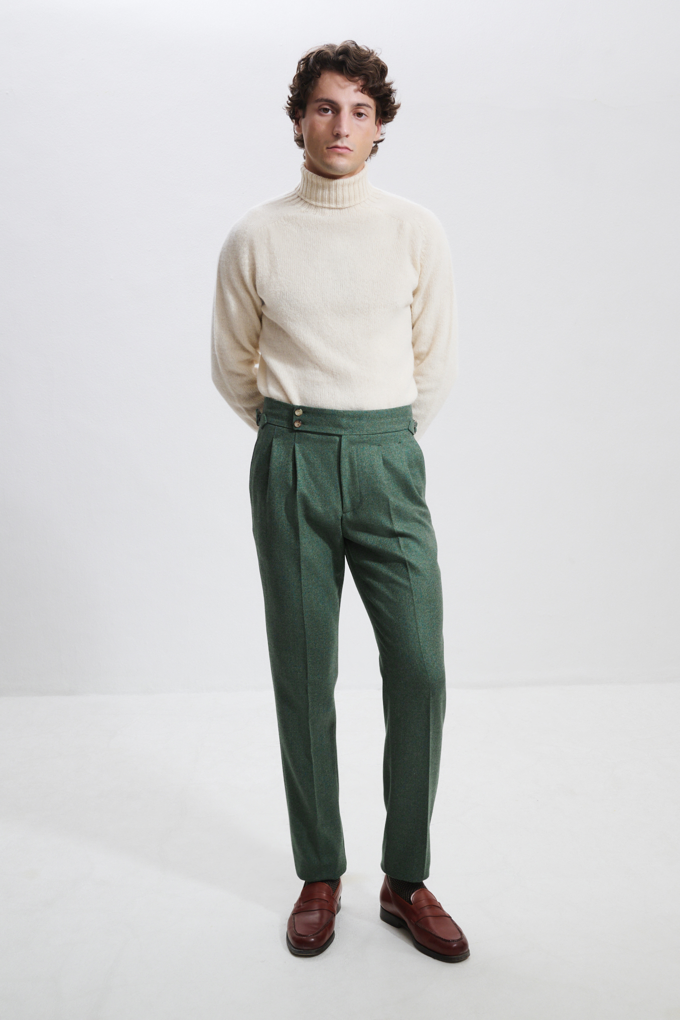 Pantalon Coupe Deux Pinces / Tweed