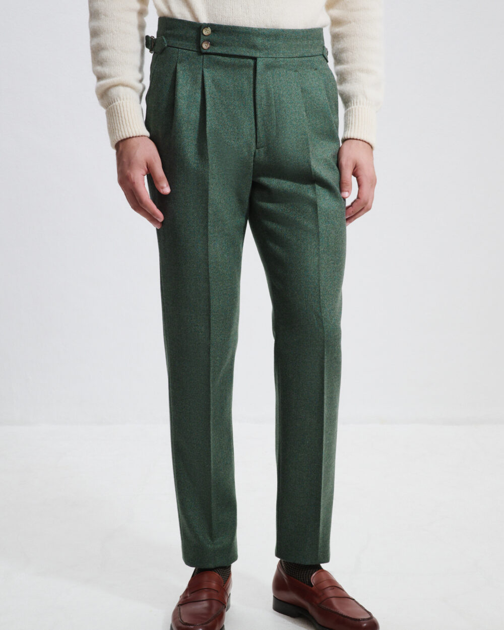 Pantalon Coupe Deux Pinces / Tweed