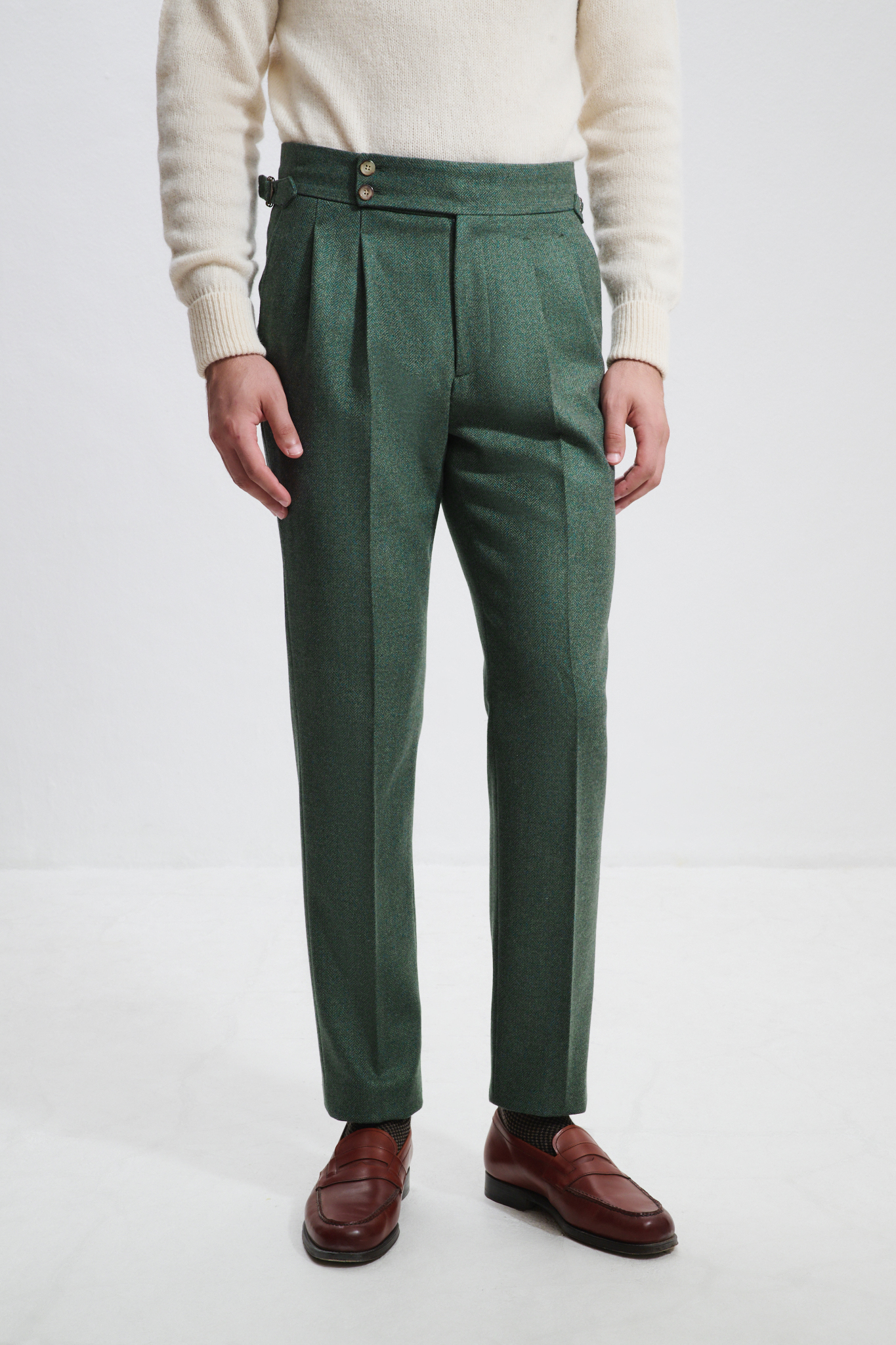 Pantalon Coupe Deux Pinces / Tweed