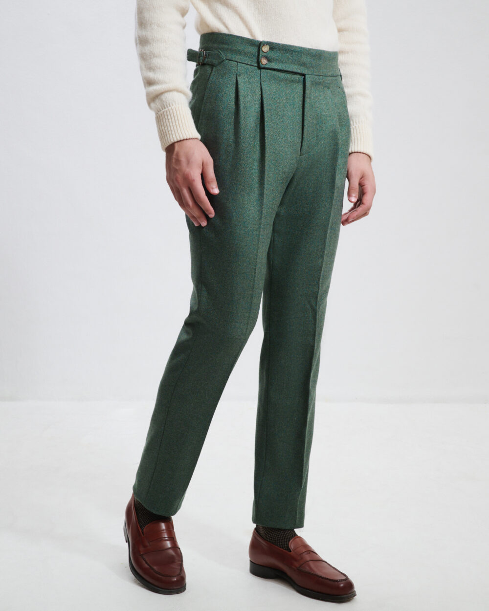 Pantalon Coupe Deux Pinces / Tweed