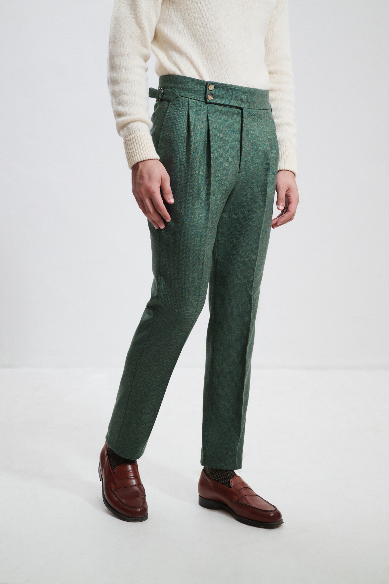 Pantalon Coupe Deux Pinces / Tweed