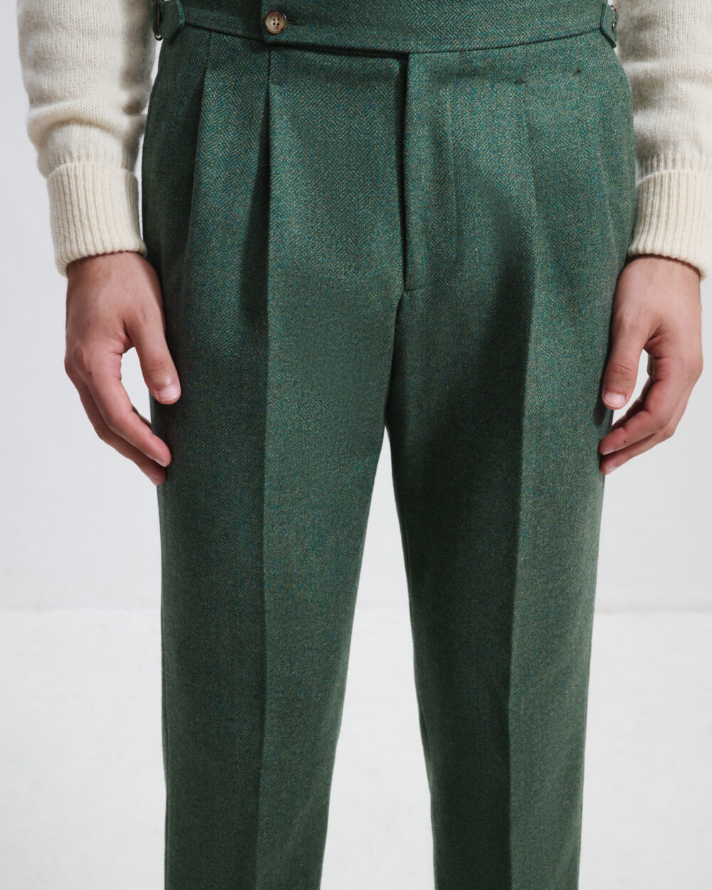 Pantalon Coupe Deux Pinces / Tweed