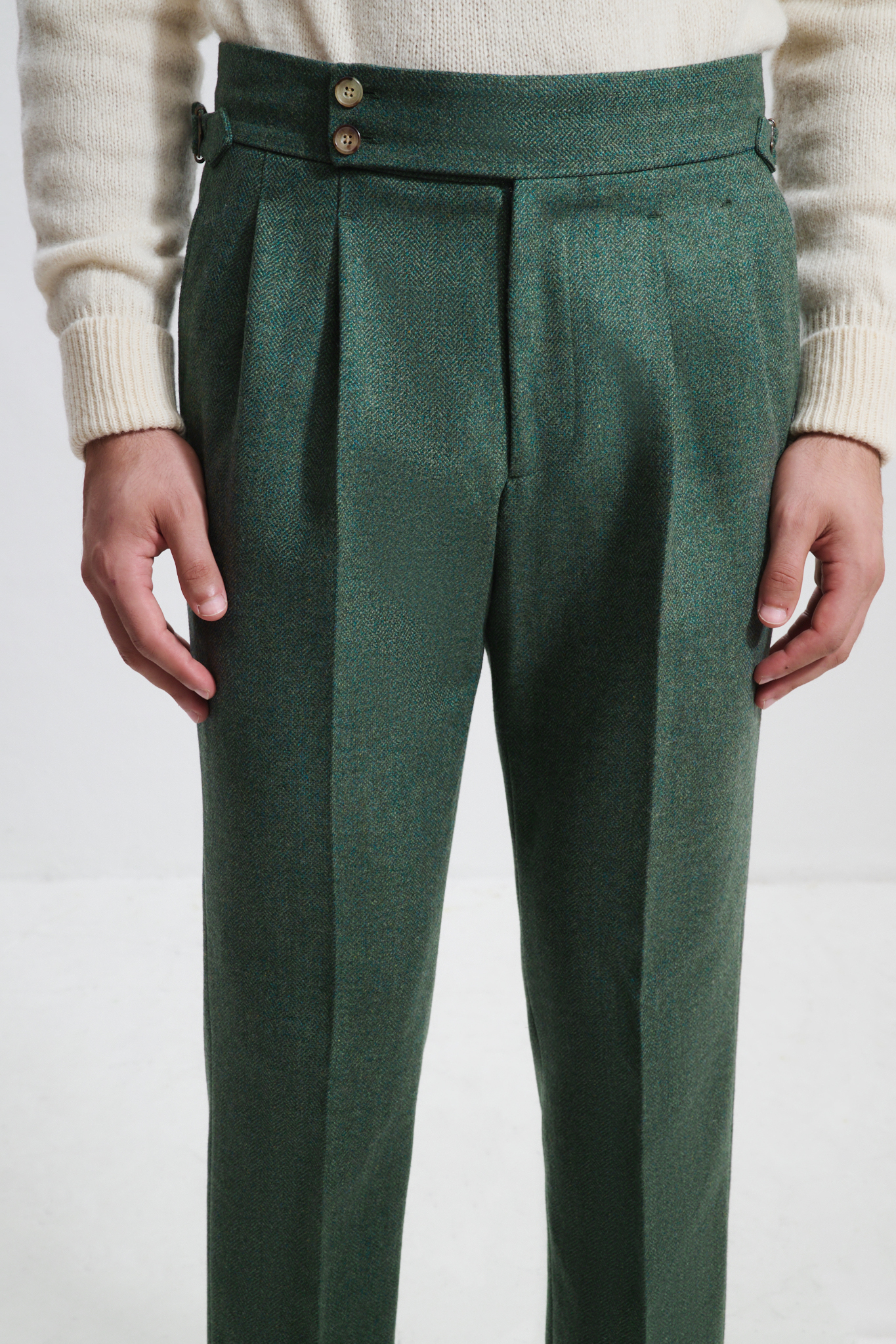 Pantalon Coupe Deux Pinces / Tweed