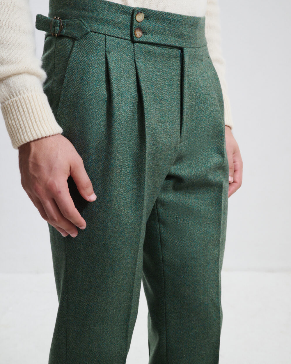 Pantalon Coupe Deux Pinces / Tweed
