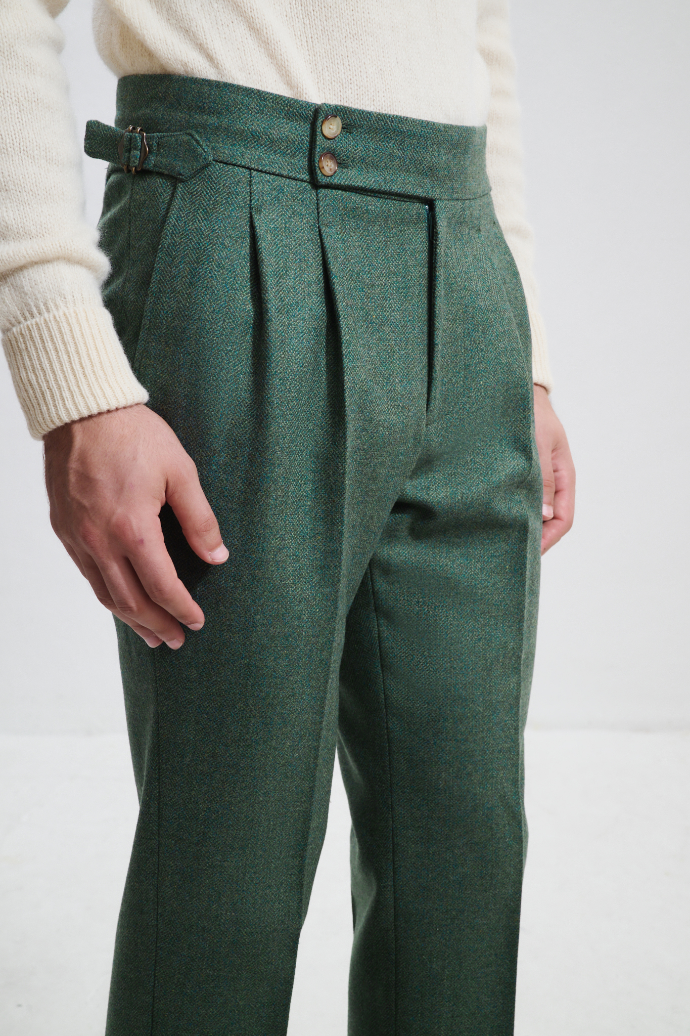 Pantalon Coupe Deux Pinces / Tweed