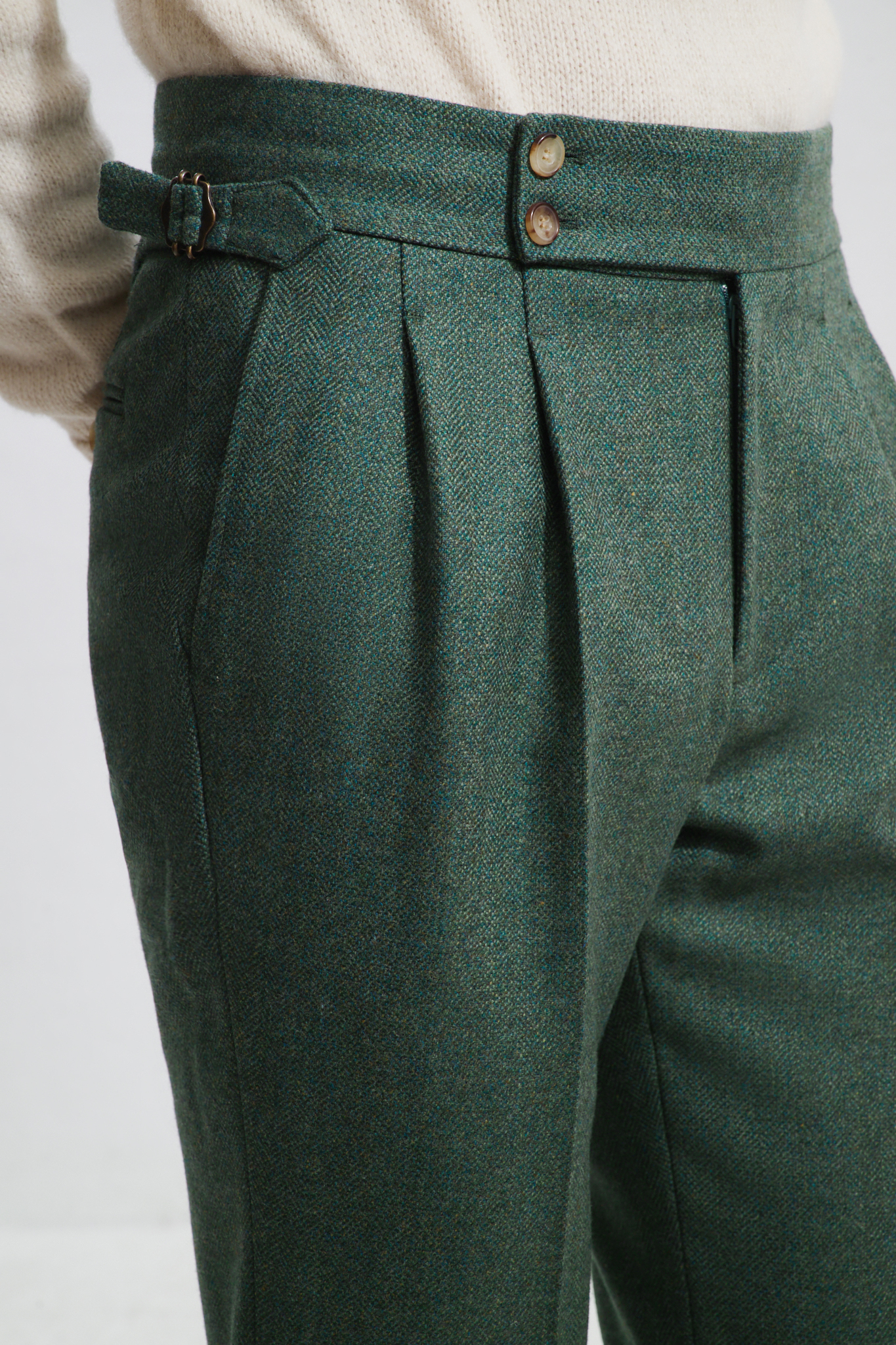 Pantalon Coupe Deux Pinces / Tweed