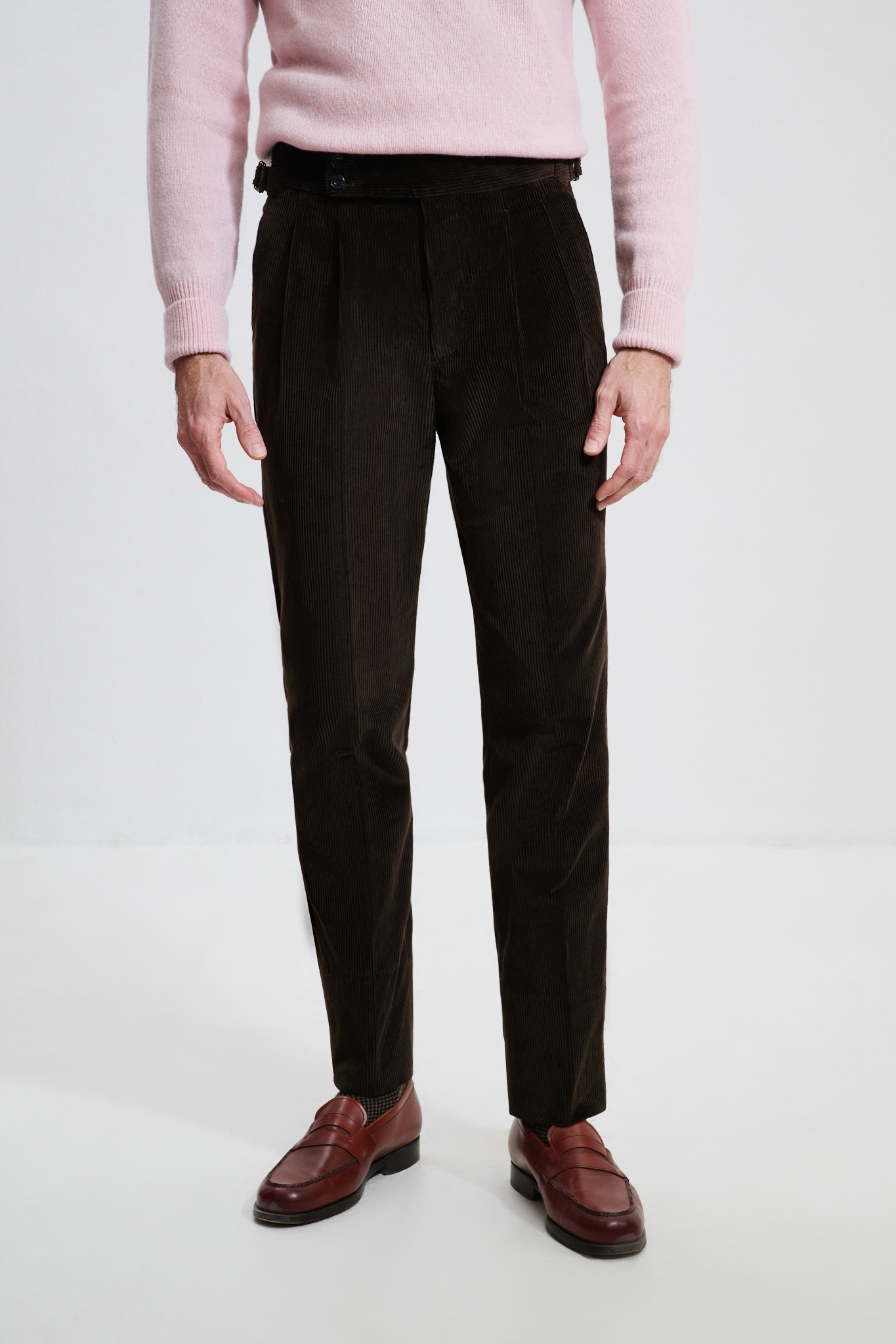 Pantalon Coupe Deux Pinces / Velours côtelé