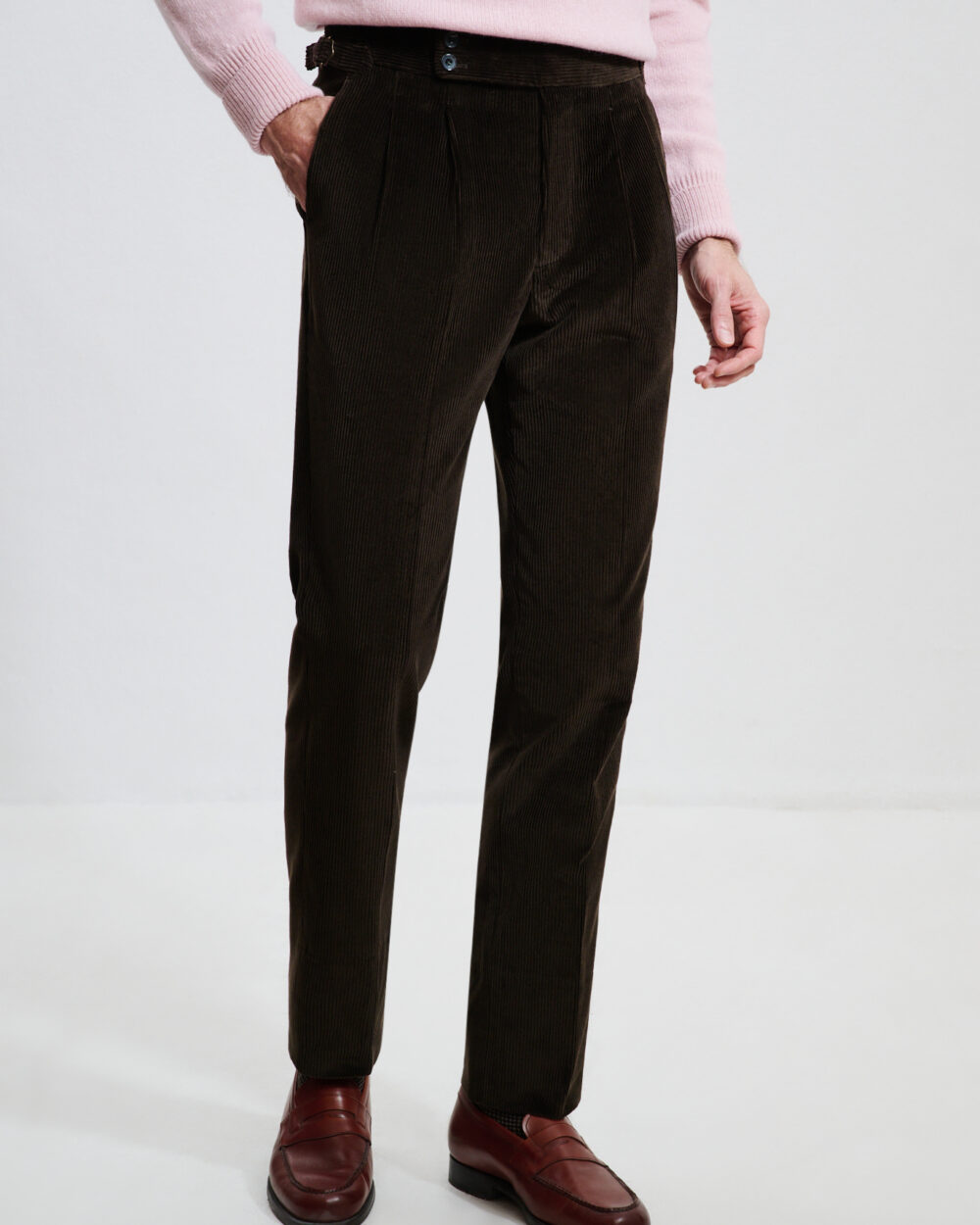 Pantalon Coupe Deux Pinces / Velours côtelé