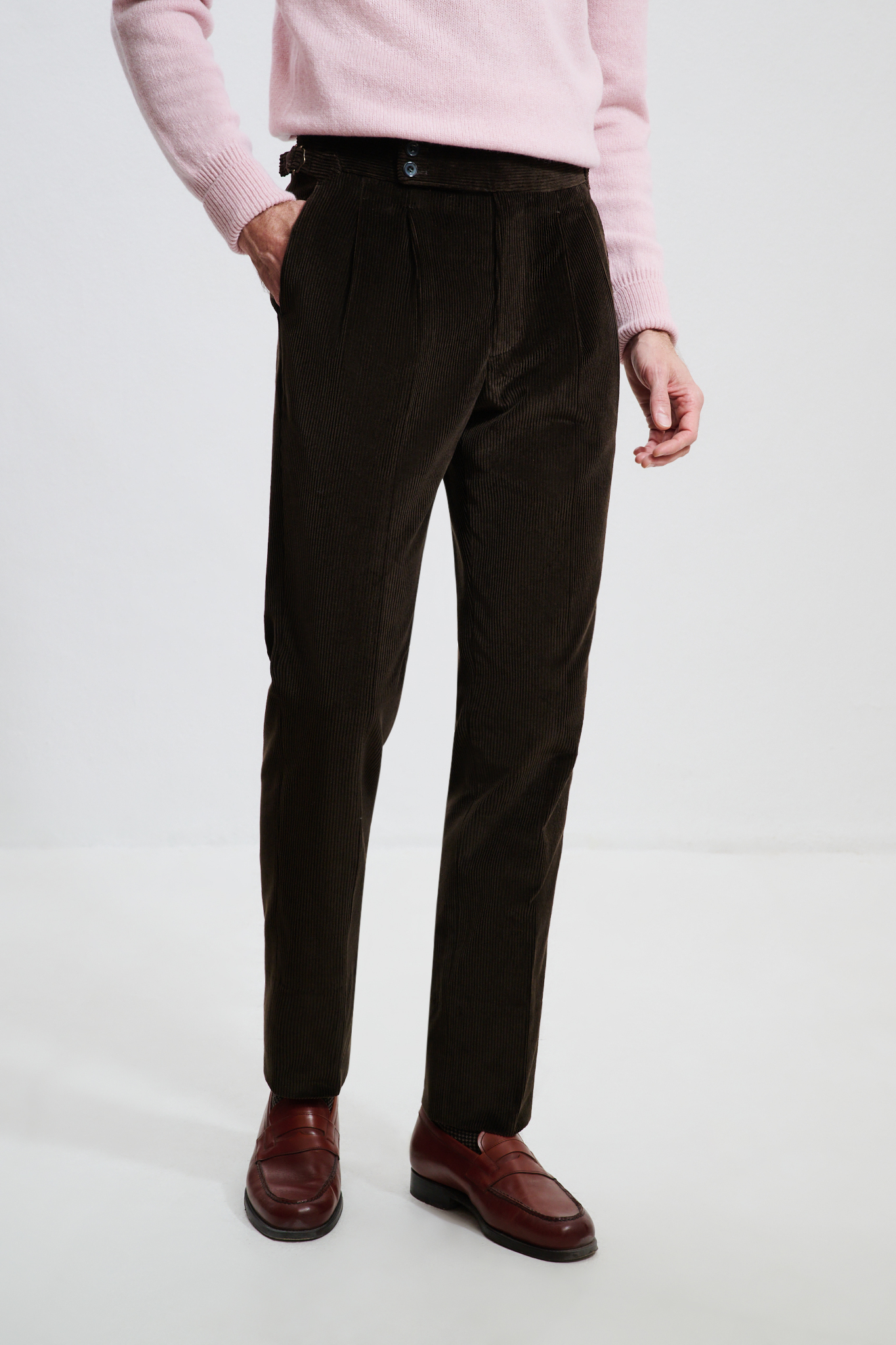 Pantalon Coupe Deux Pinces / Velours côtelé