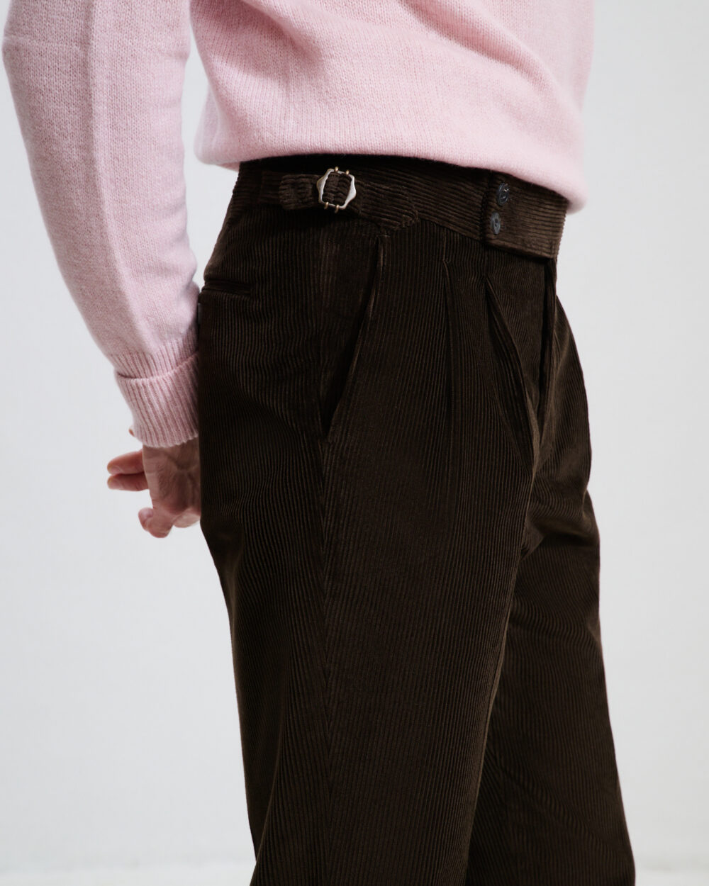 Pantalon Coupe Deux Pinces / Velours côtelé