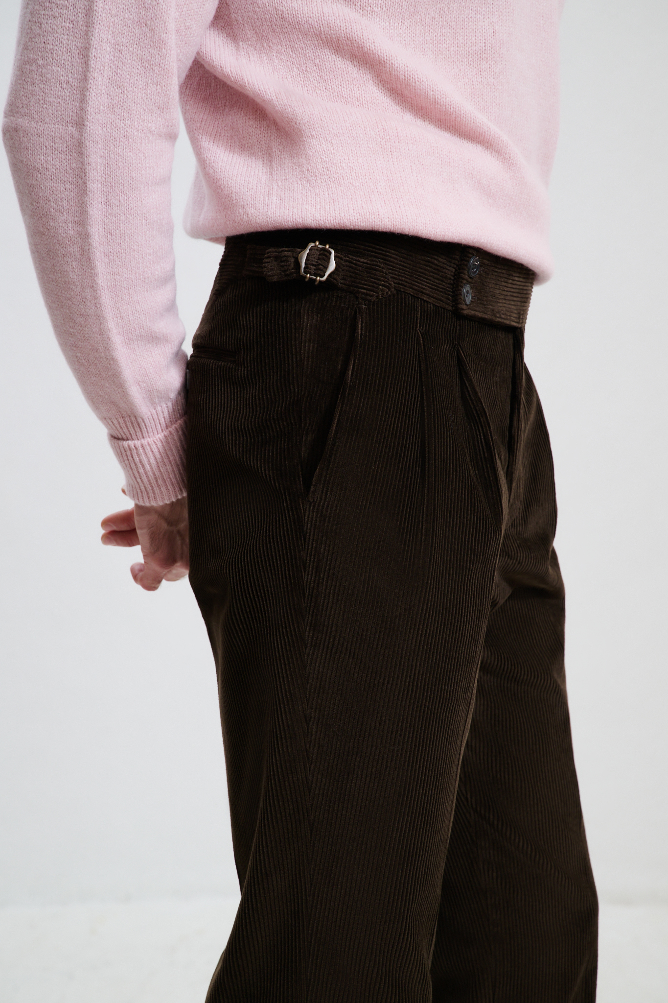 Pantalon Coupe Deux Pinces / Velours côtelé
