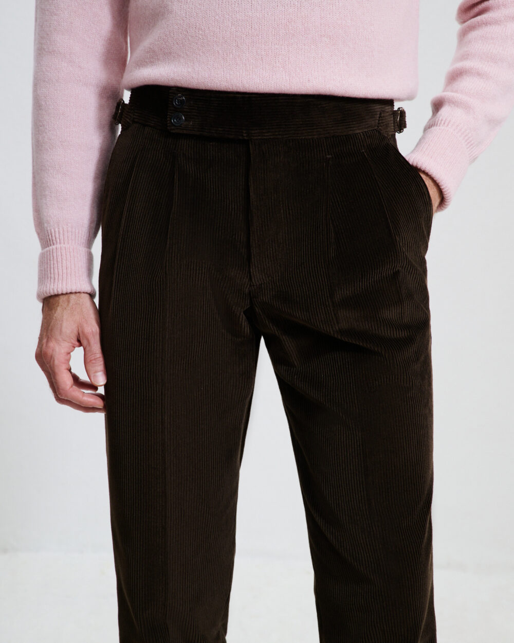 Pantalon Coupe Deux Pinces / Velours côtelé