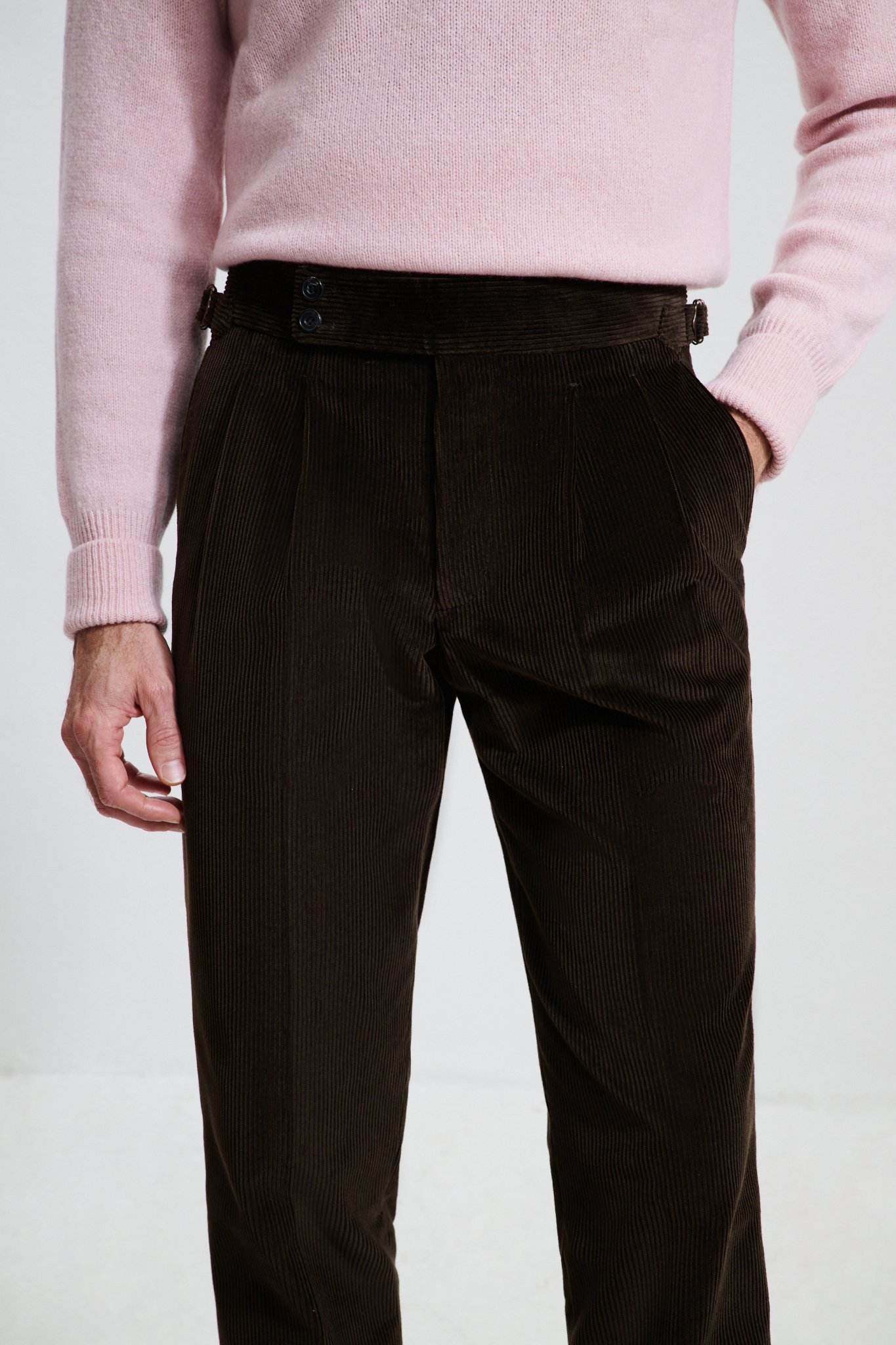 Pantalon Coupe Deux Pinces / Velours côtelé