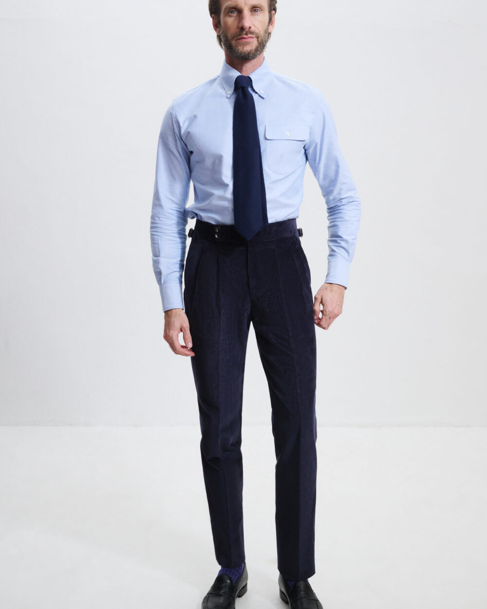 Pantalon Coupe Deux Pinces / Velours côtelé