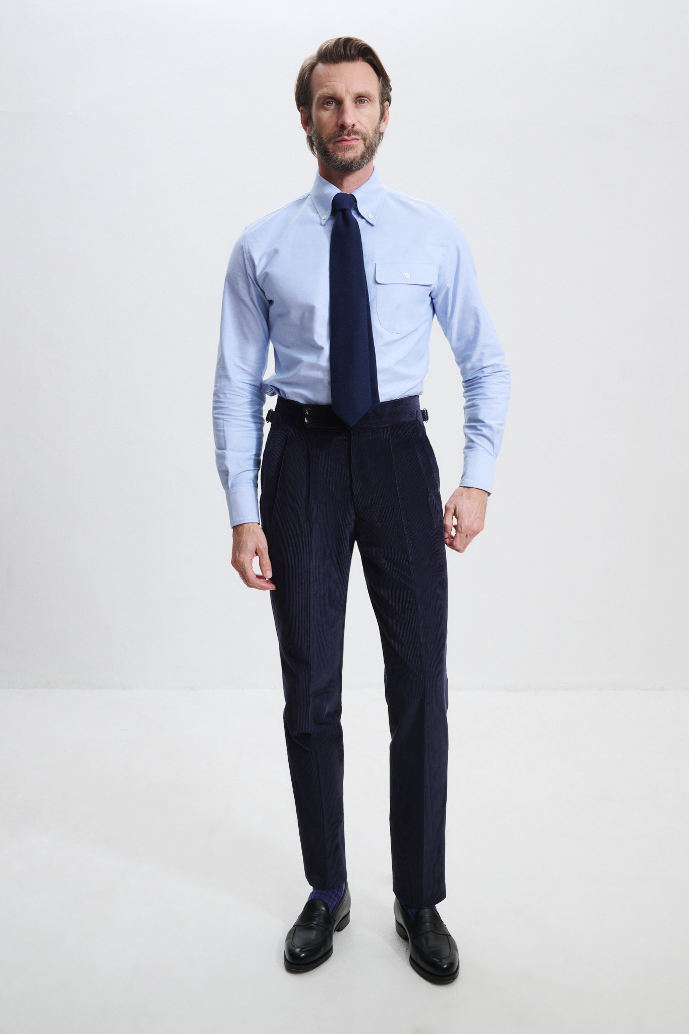 Pantalon Coupe Deux Pinces / Velours côtelé