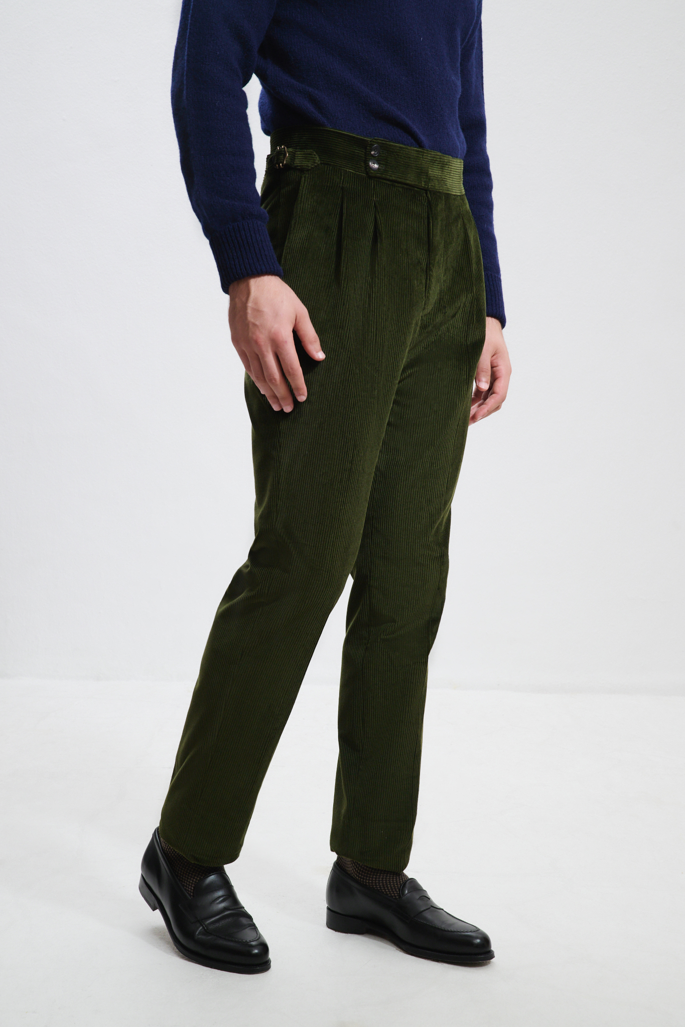 Pantalon Coupe Deux Pinces / Velours côtelé