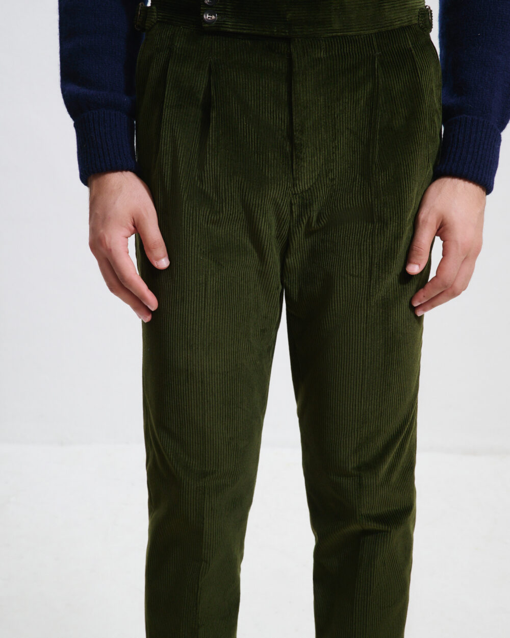 Pantalon Coupe Deux Pinces / Velours côtelé
